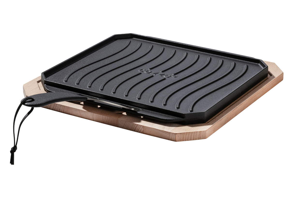Cozze reversible cast iron griddle 330x330mm