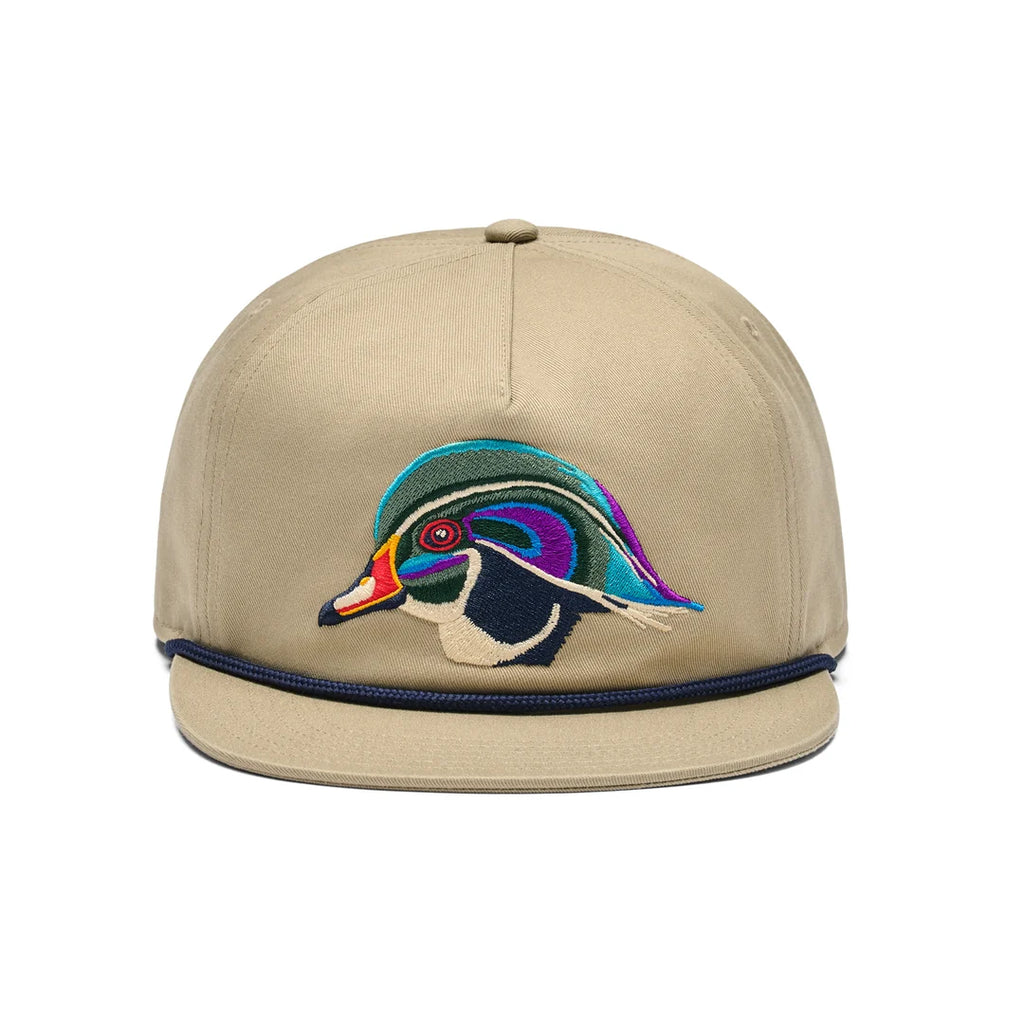 YETI Wood Duck Flat Brim Rope Hat