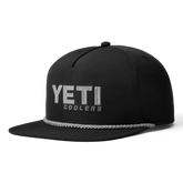 Yeti Mid Pro Flat Brim Rope Hat - Black