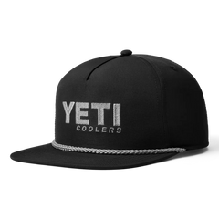 Yeti Mid Pro Flat Brim Rope Hat - Black