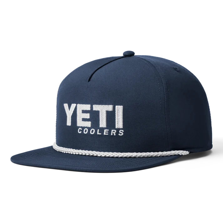 Yeti Mid Pro Flat Brim Rope Hat - Navy