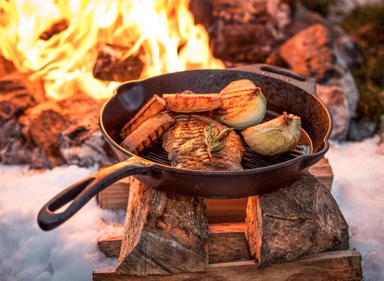 Petromax - 35cm Cast Iron Grill Fire Skillet with One Handle