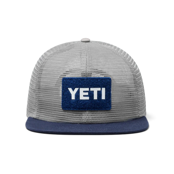Yeti Flat Brim Mesh Hat Grey & Navy