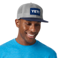 Yeti Flat Brim Mesh Hat Grey & Navy
