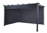 Hartmans 3m x 3m Square Rome Pergola Curtain Pack (1side, 1back) - Grey