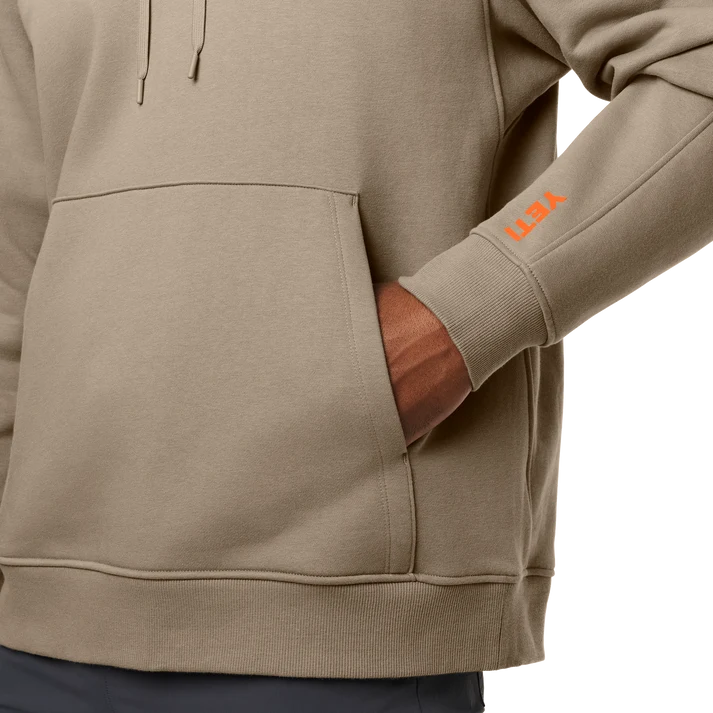 YETI Wild Pullover Taupe Fleece Hoodie