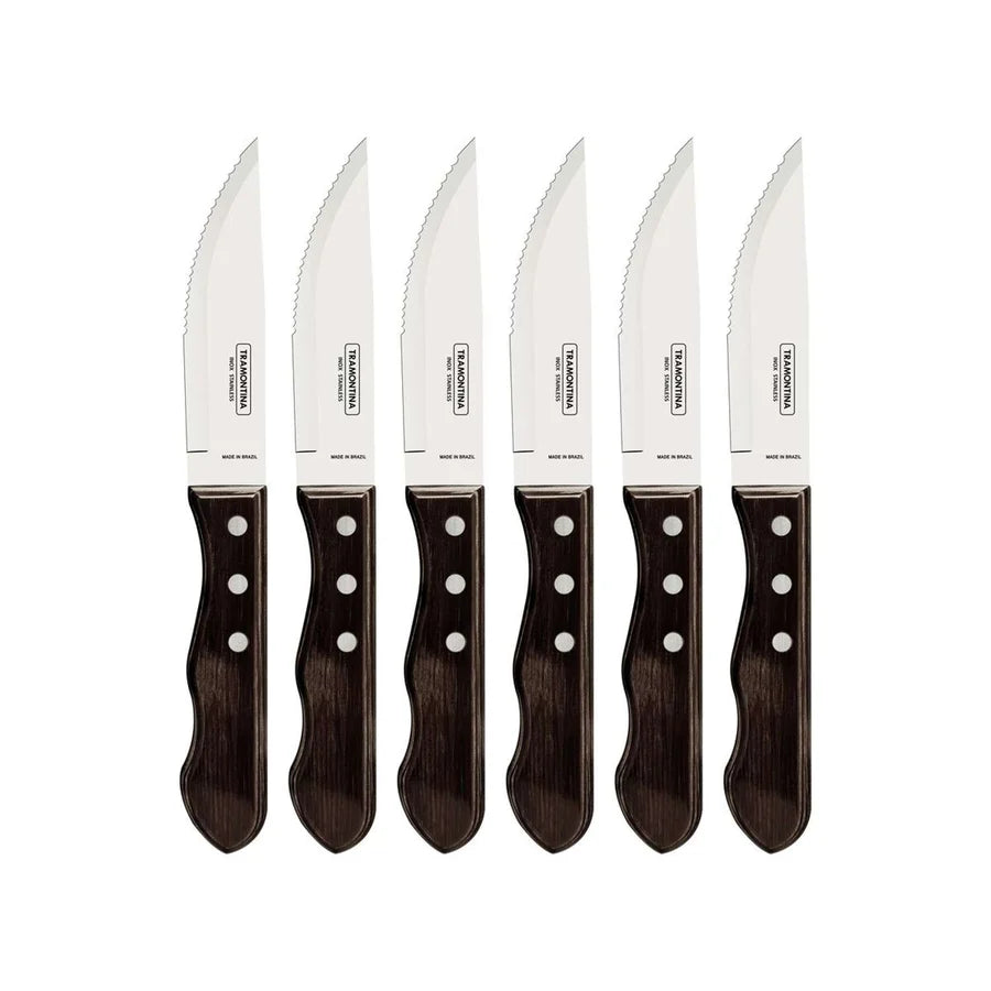 Tramontina 6pc Polywood Jumbo Steak Knives Set