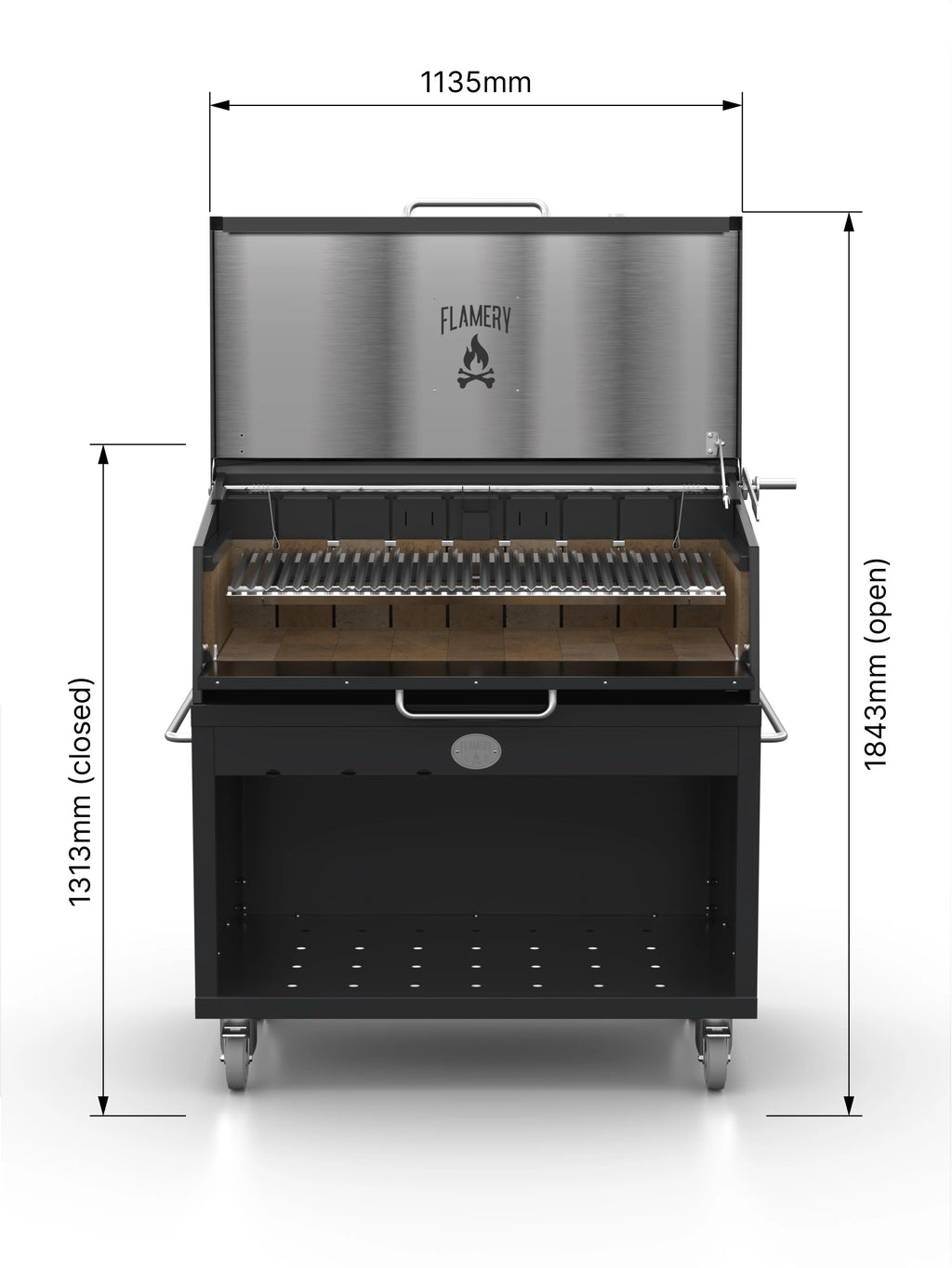 ASADO PRO.2.2 / Large Asado Grill on Trolley