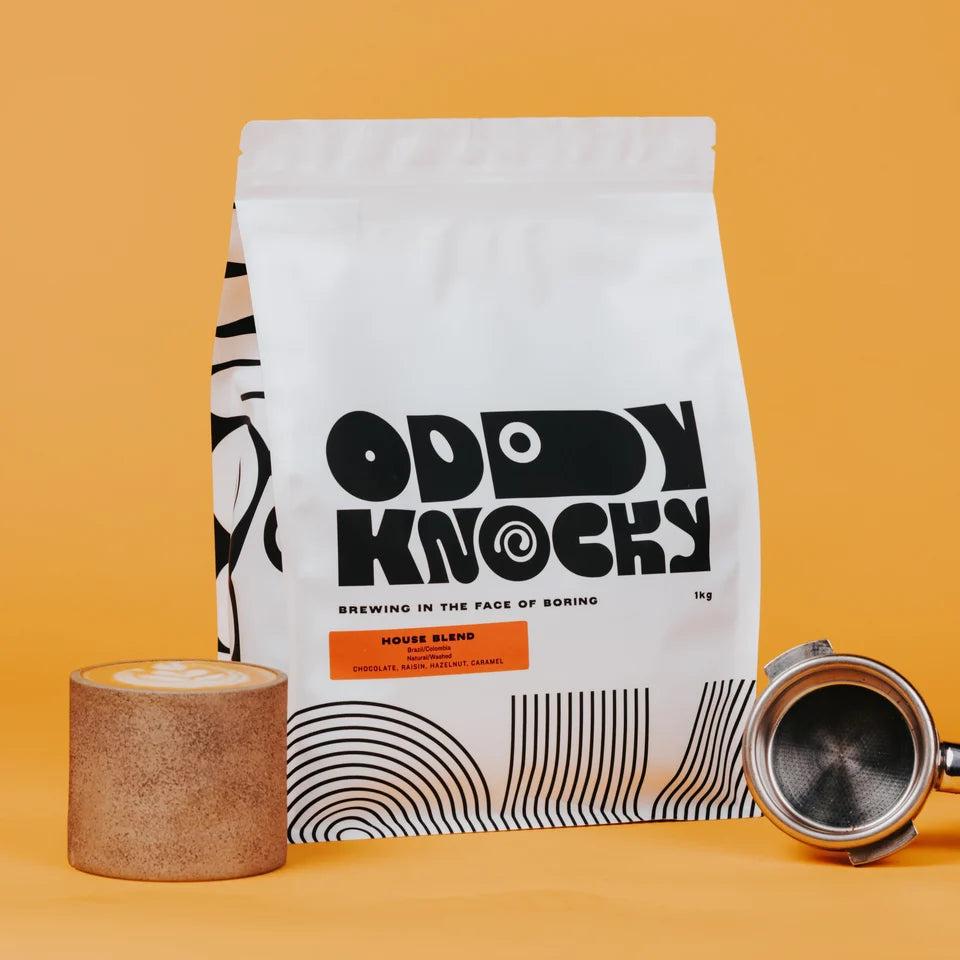 ODDY KNOCKY House Blend Whole Coffee Beans 250g