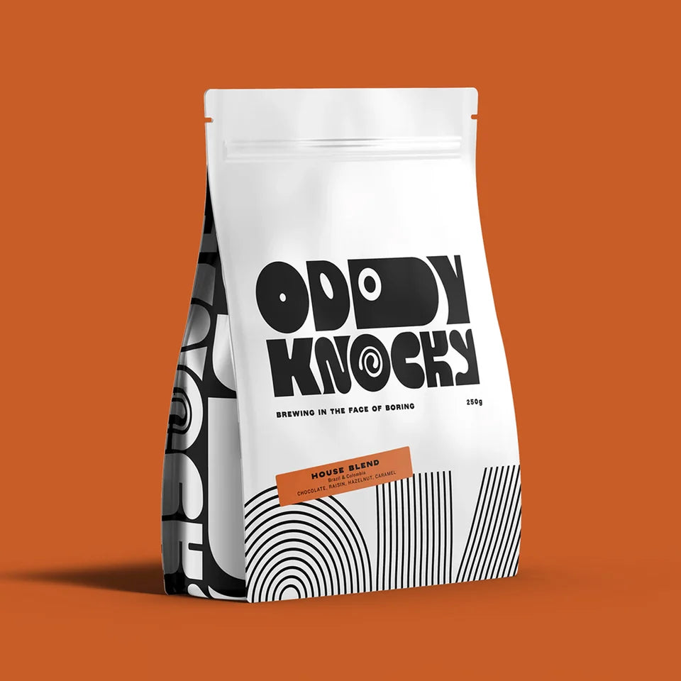 ODDY KNOCKY House Blend Whole Coffee Beans 250g