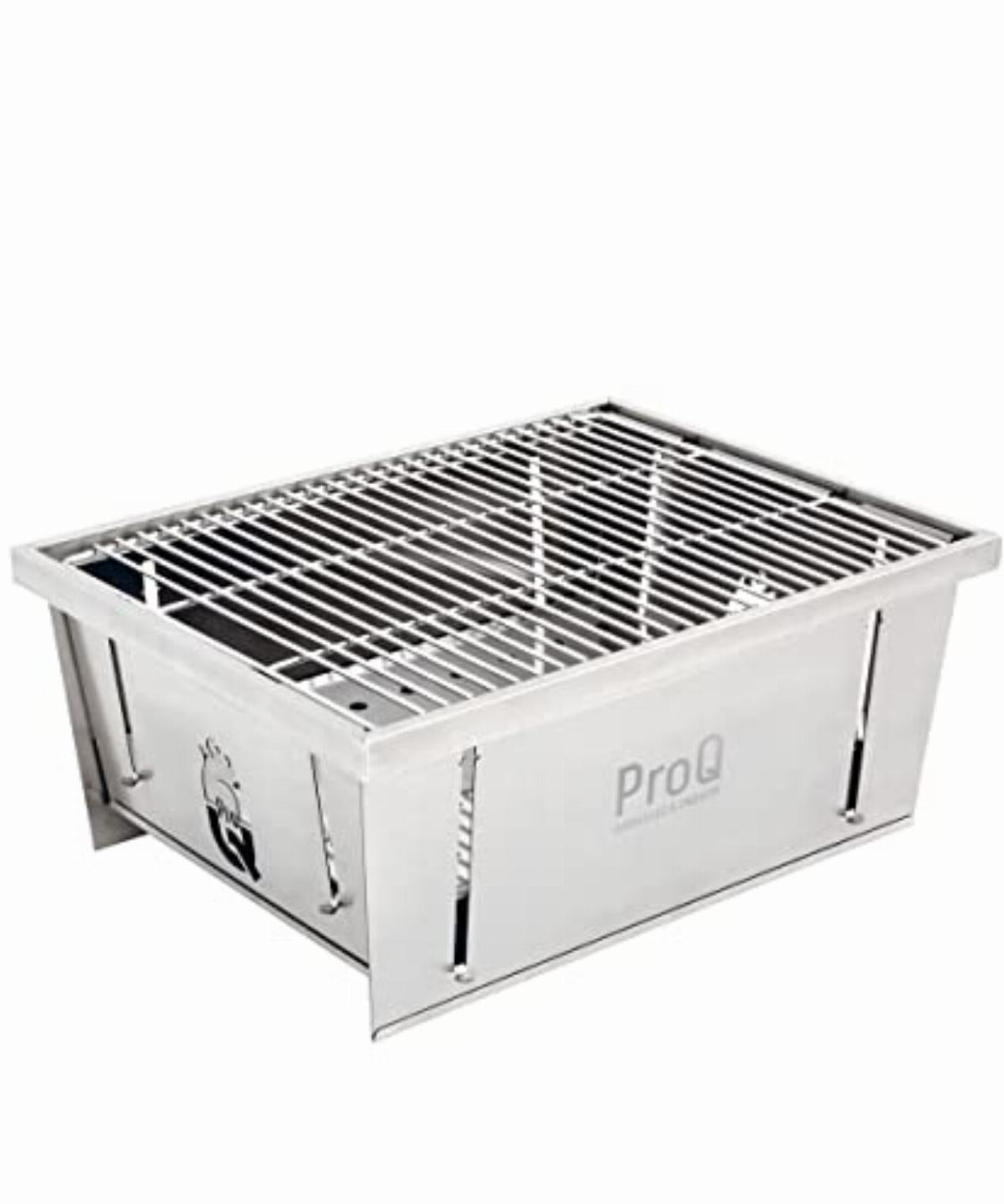 ProQ Flatdog Fold-Flat Portable Charcoal BBQ - With Free Cover