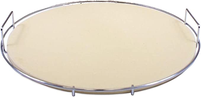 ProQ BBQ PIZZA STONE SET INCLUDES STAINLESS STEEL CARRY RACK