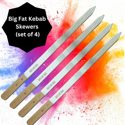 Smoke and Flame Big Fat Kebab Skewers ( set of 4 )