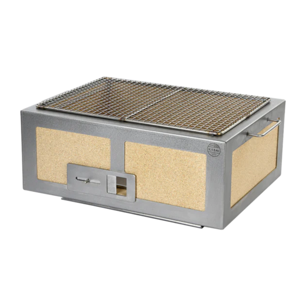 Medium Wide Kasai Konro Grill with Stainless Steel Frame V2