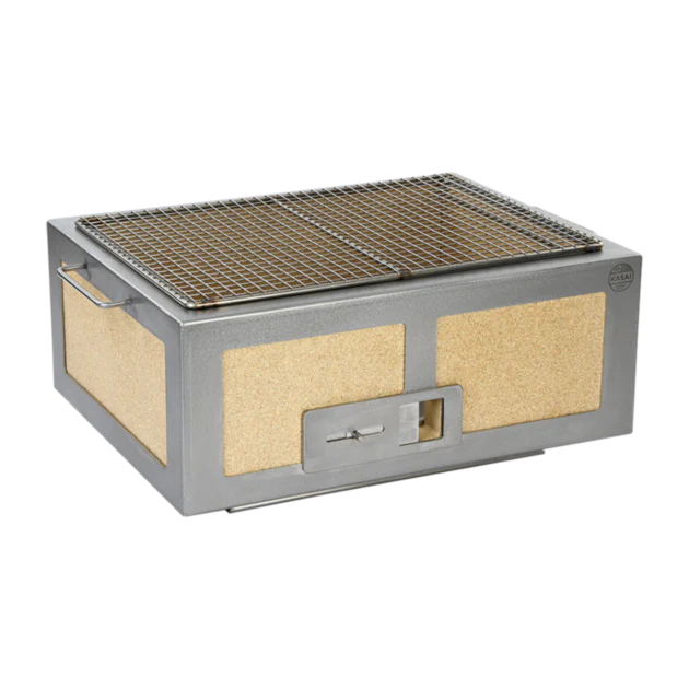 Medium Wide Kasai Konro Grill with Stainless Steel Frame V2