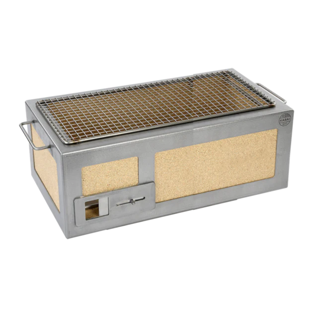 Medium Long Kasai Konro Grill with Stainless Steel Frame