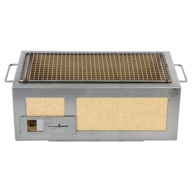 Medium Long Kasai Konro Grill with Stainless Steel Frame