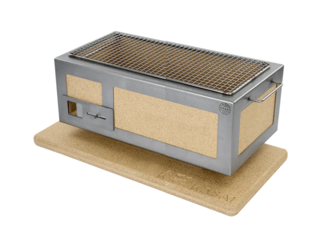 Medium Long Kasai Konro Grill with Stainless Steel Frame