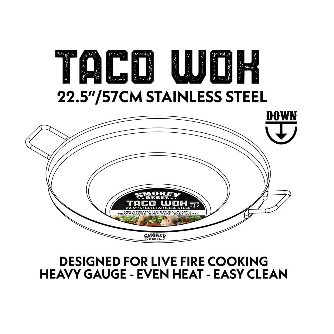 Smokey Rebel Taco Wok Down & Heavy Duty Spoon