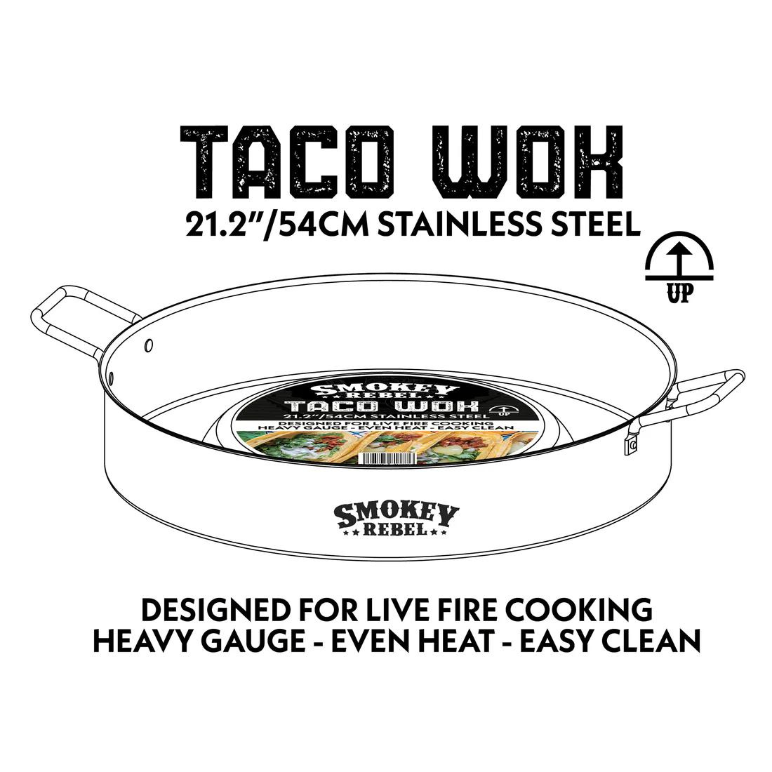 Smokey Rebel Taco Wok Up & Heavy Duty Spoon