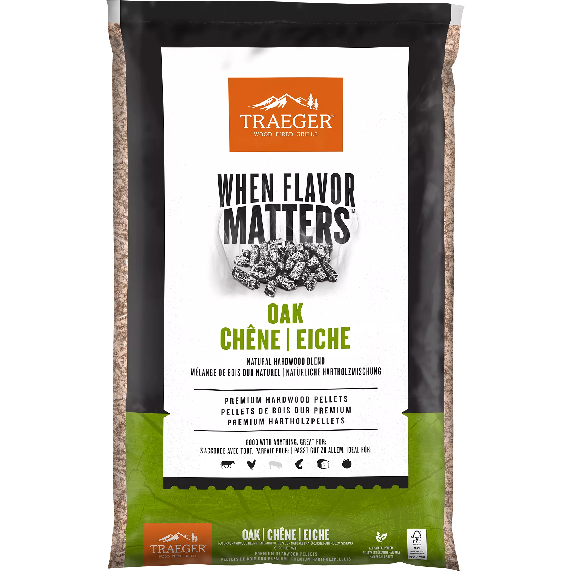 Traeger FSC Oak Blend Pellets