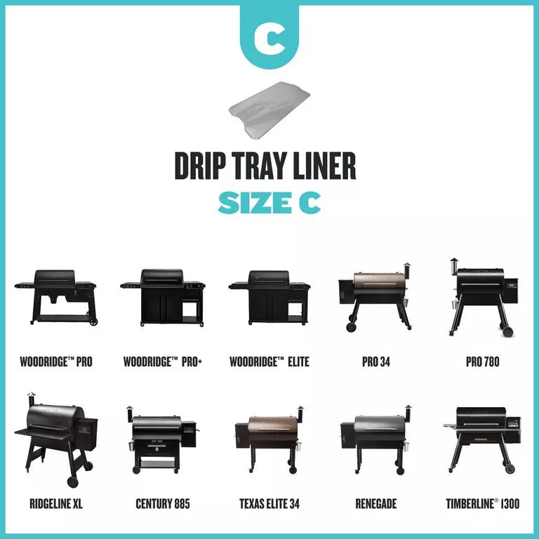 Traeger Drip Tray Liners - 5 Pack - Size C