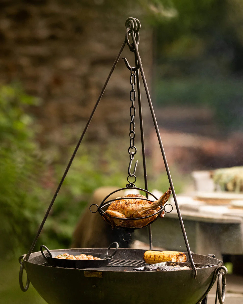 Kadai - Cooking Tripod With Chain