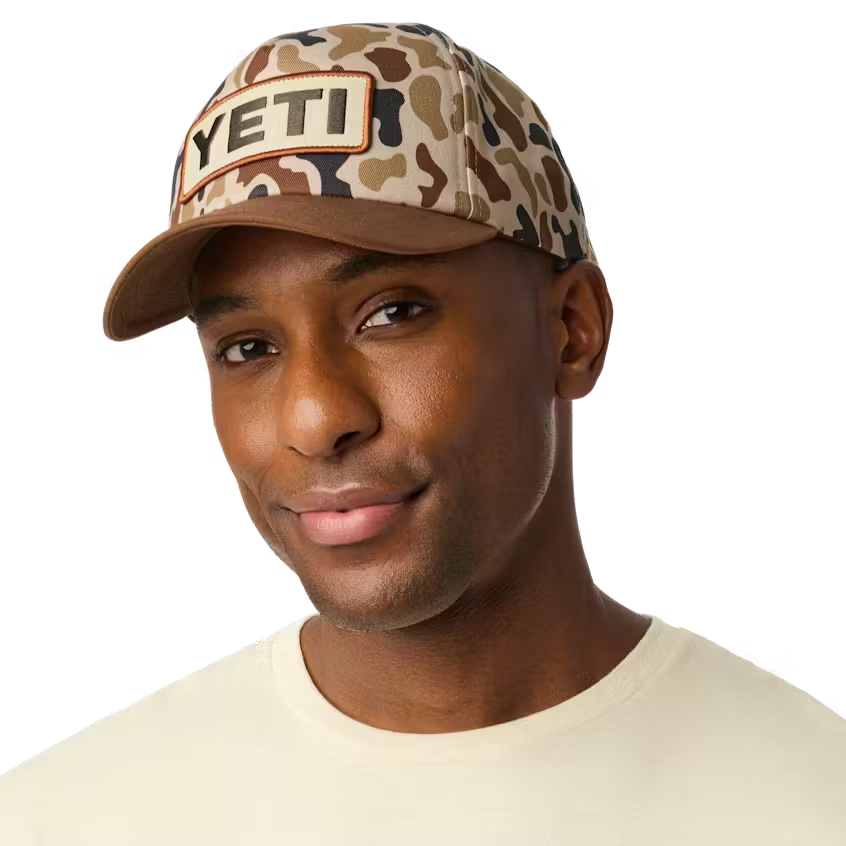 YETI Wetlands Camo Logo Badge Hat