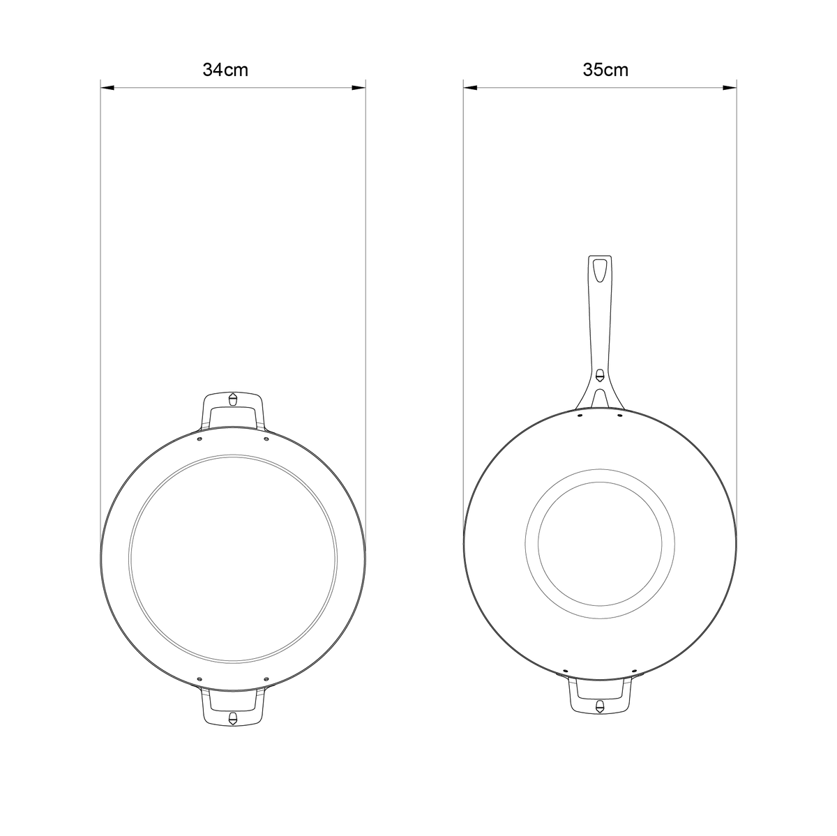 Kama Gear 34cm Carbon Steel Paella Pan : Black Edition