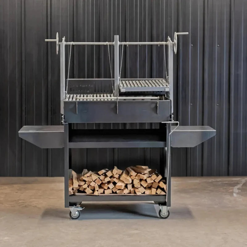 Somerset Grill Co - GRANDE GUNMETAL WITH WOODSTORE